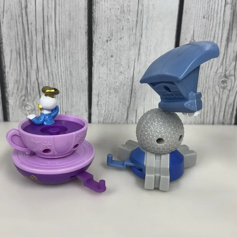 Disney Daisy Duck Soaring & Donald Duck Mad Tea Railway Runaway McDonald’s Toys